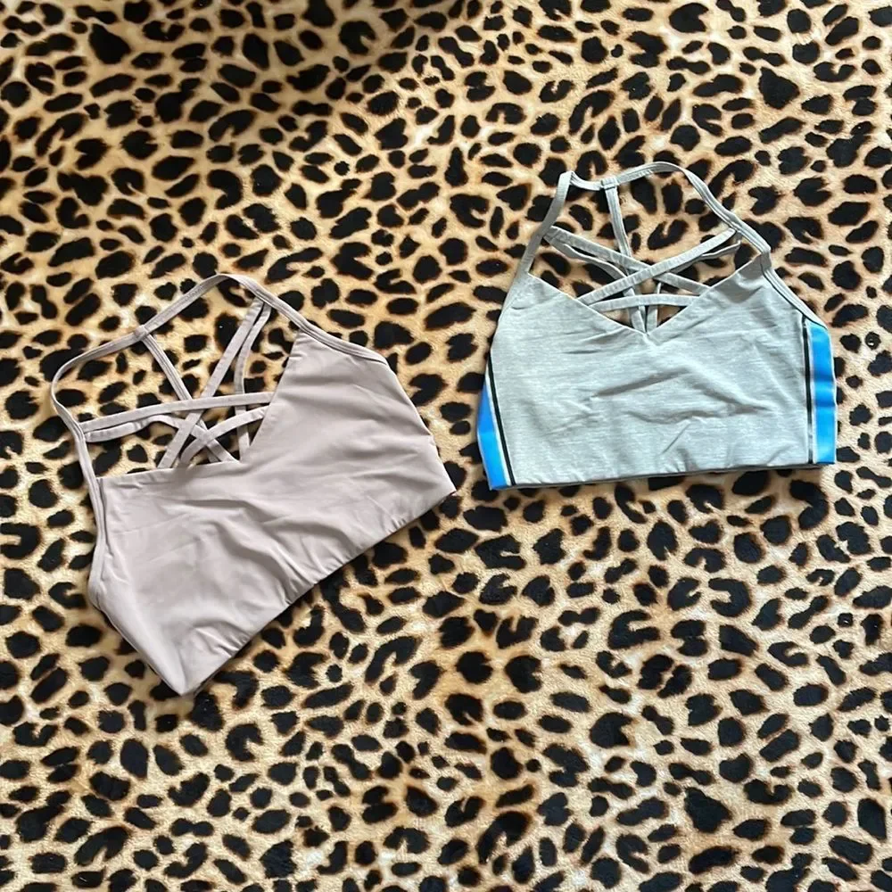 •PINK• VSP BUNDLE OF 2/ULTIMATE STRAPPY FRONT W/T-BACK STRAP IN SIZE SMALL